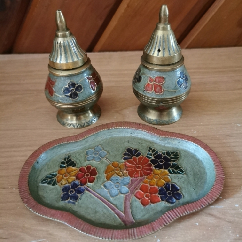 Brass Incense Holder With Tray